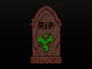 Halloween Tombstone Ghost