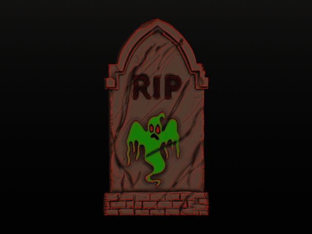 Halloween Tombstone Ghost