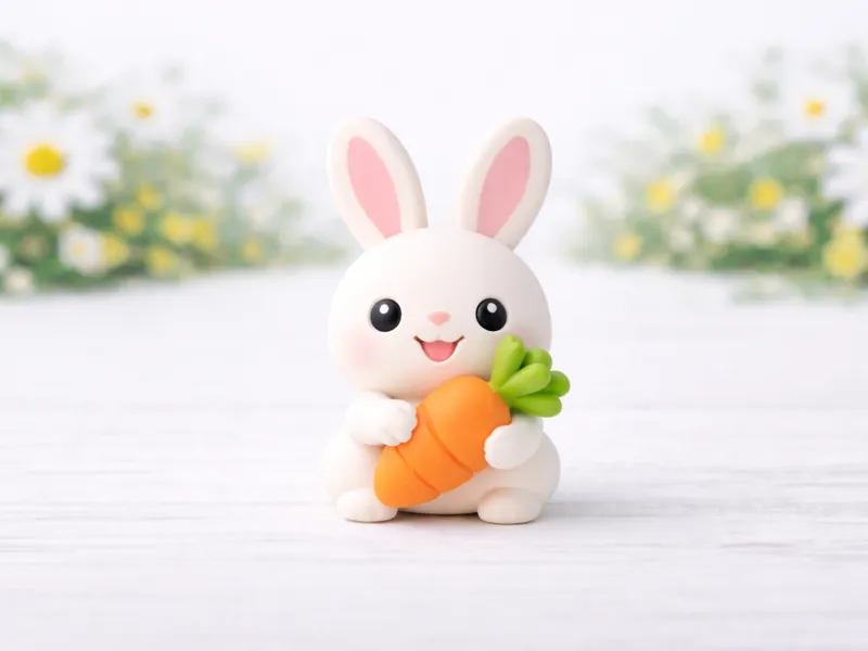 Easter Bunny with Carrot