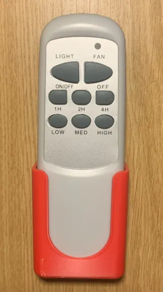 Remote control holder of fan and projector