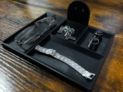 Wall-Mounted Jewelry Tray | Glasses & Ring Holders