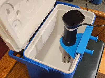 Sous Vide Holder for large cooler