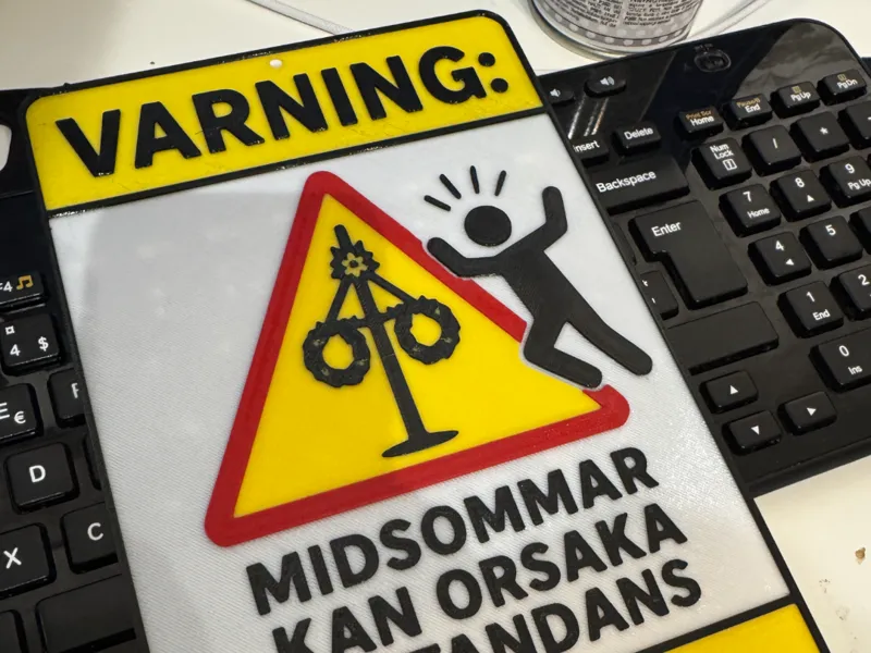 Midsommar  Skylt