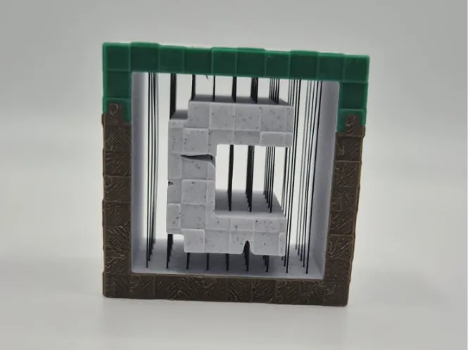 Minecraft Buchstabe-C String Art Alphabet