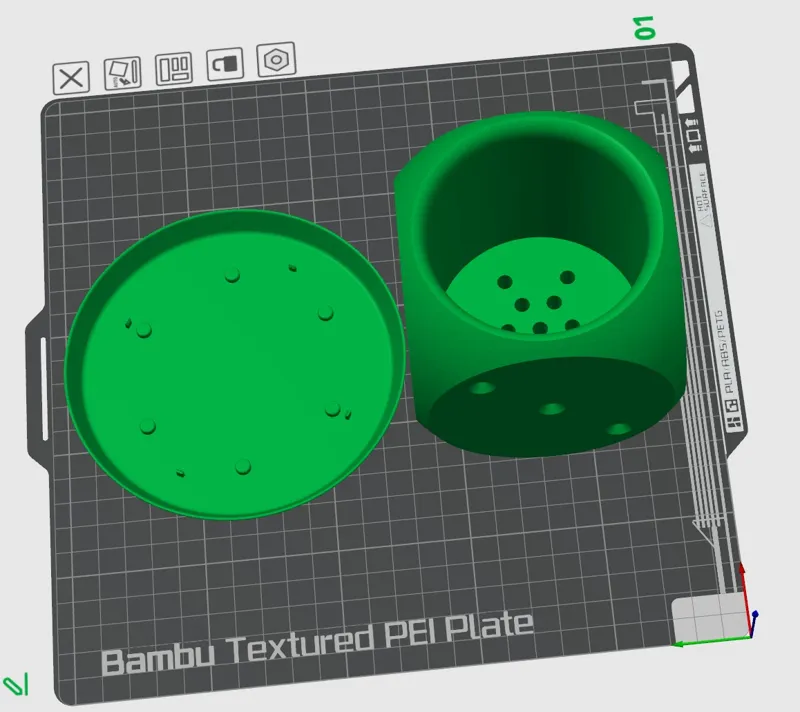 flowerpot Cubic sub-dish