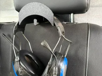 Universal Headrest Hearing Protection Holder