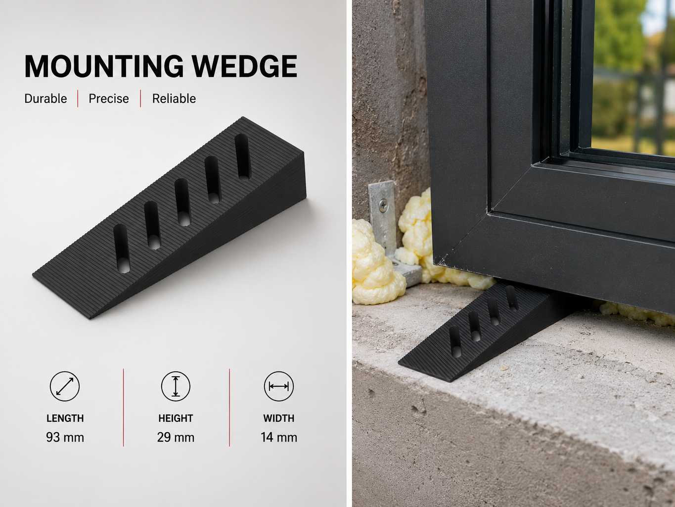 Mounting Wedge for Window & Door Installation