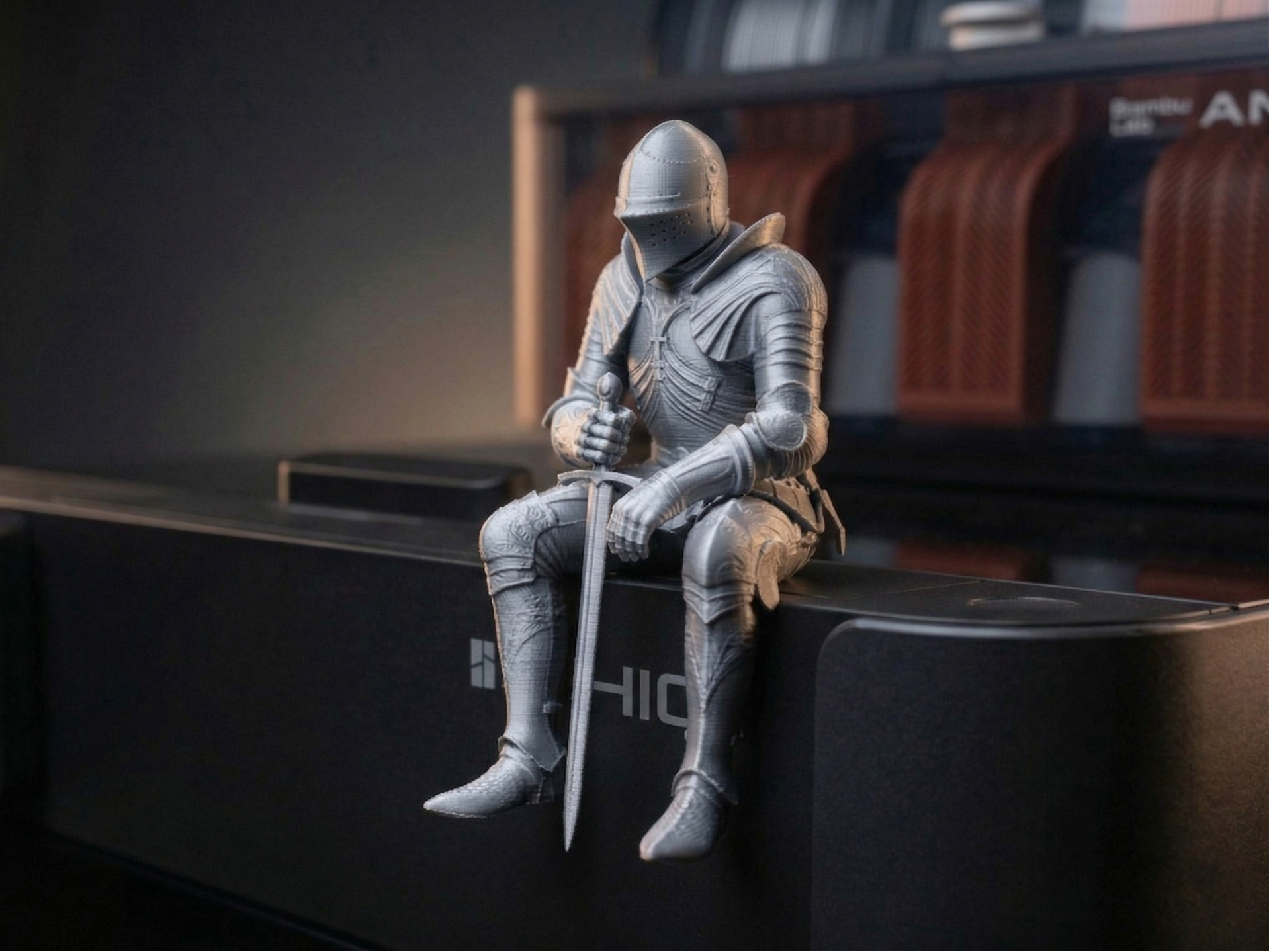 Guardian of the Printer - Sitting Knight