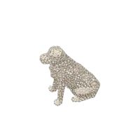 Statue de chien façon Voronoi — photo 3