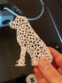 Statue de chien façon Voronoi — photo 7