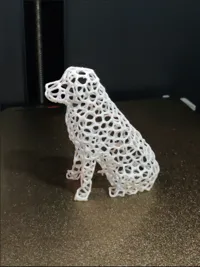 Statue de chien façon Voronoi — photo 4