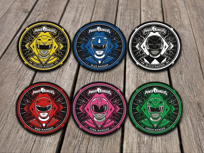 Posavasos Power Rangers