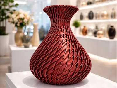 Modern Cross Decor Vase