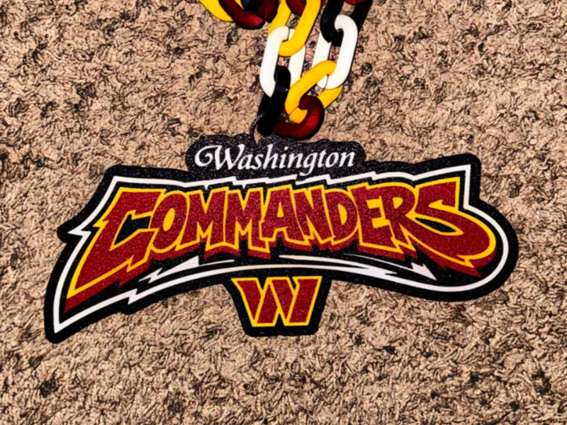 Washington Commanders Oversized Necklace