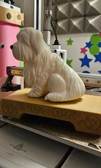 Sculpture de chien bichon havanais — photo 3