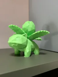 Statuette Ivysaur low poly (Pokémon) — photo 2