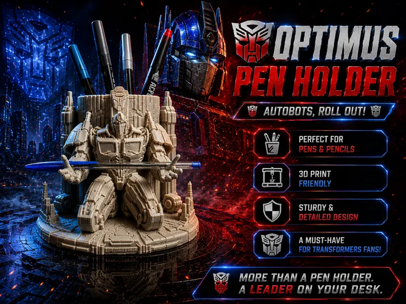 Optimus Prime Pen Holder | Desk Organizer