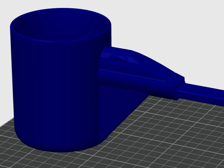 cup for feeding pet doves with an adapter
