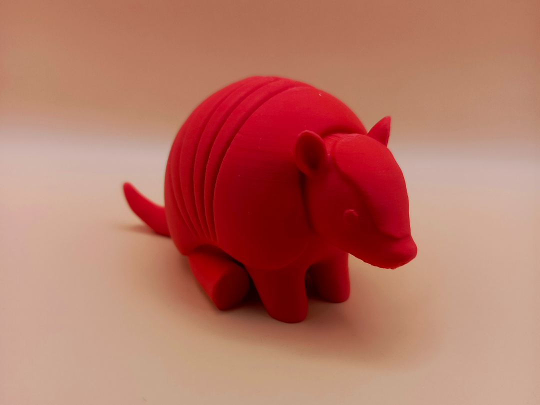 Smooth Chibi Armadillo Sculpture