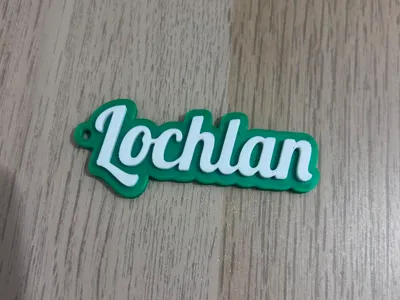 Lochlan name keychain