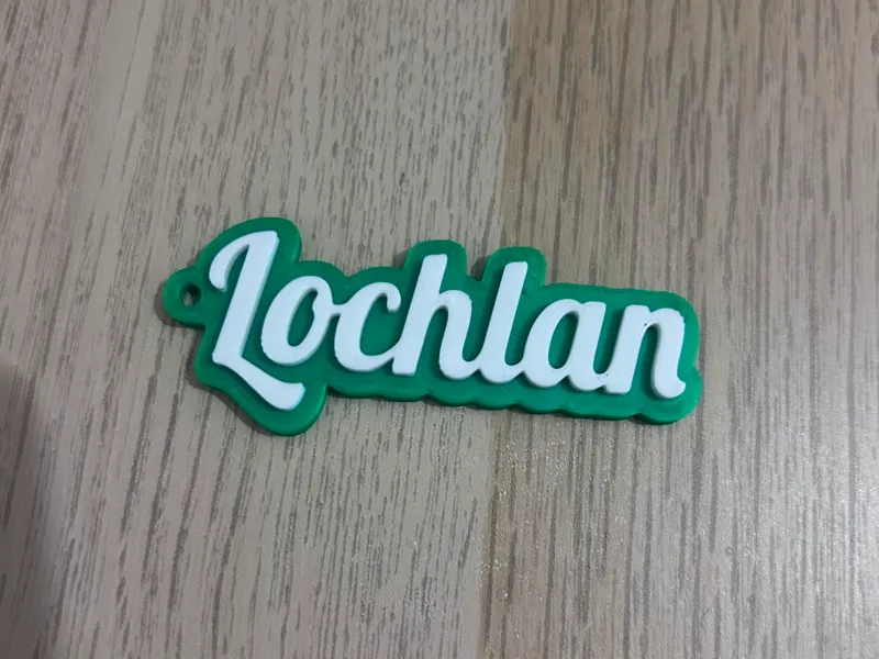 Lochlan name keychain