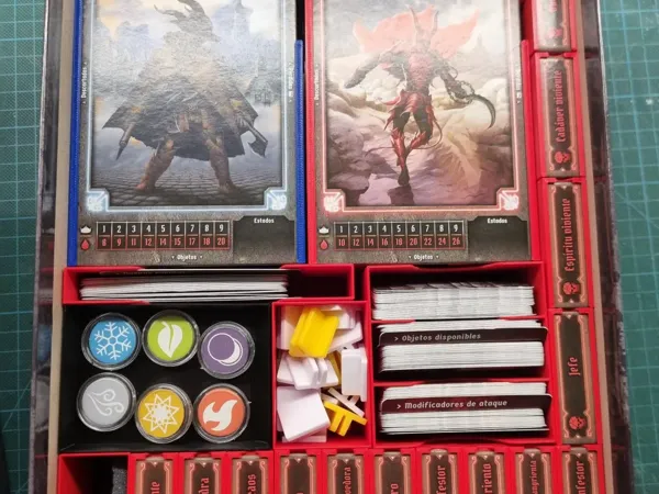 Organiseur de rangement pour Gloomhaven Jaws of the Lion