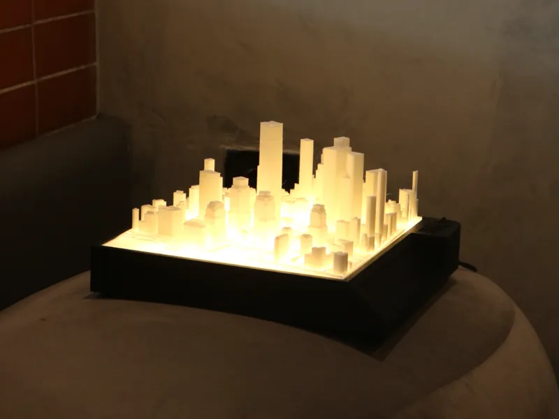 Topography Lithophane LED (Chicago, Shibuya)