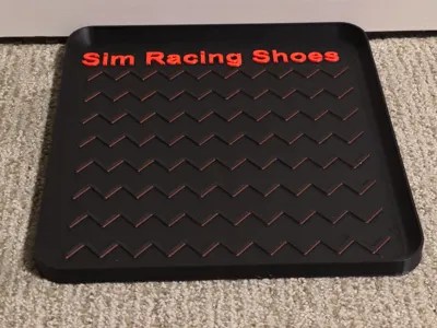 Sim Racing Shoe Mat / Tray 