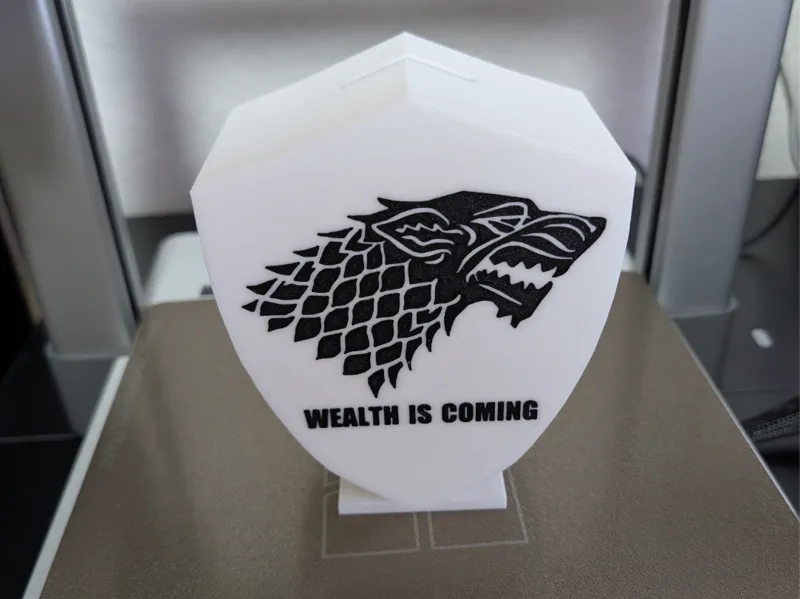 Spardose „Wealth is Coming“