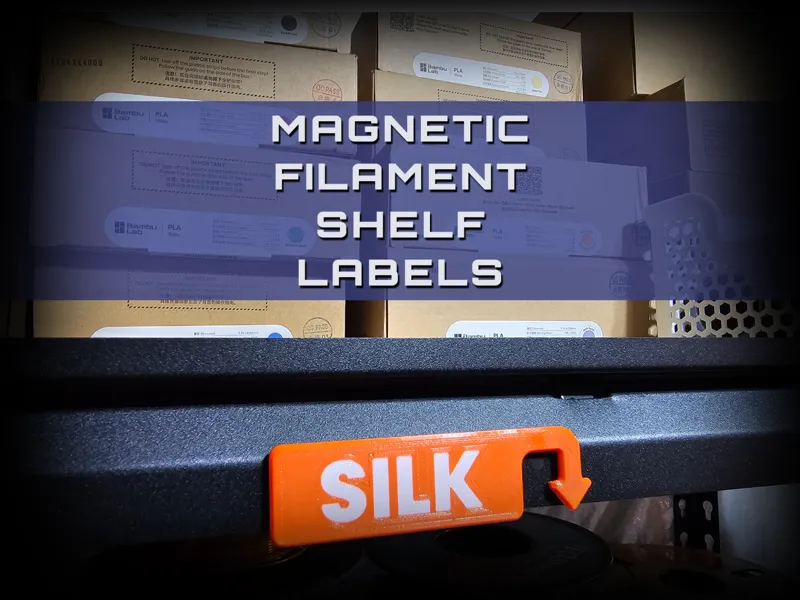 Magnetic Filament Shelf Organizer