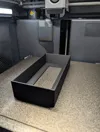 Storage tray with flat bottom