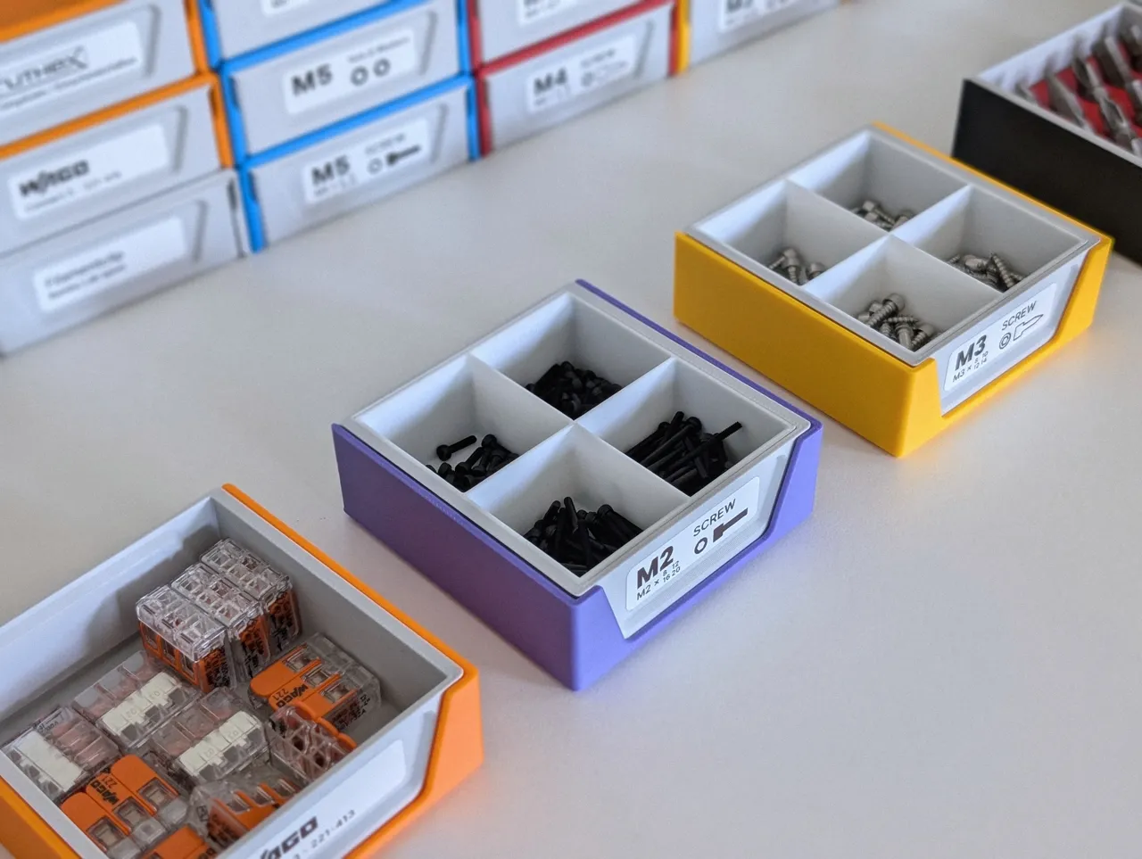 Storage box for small parts view 3