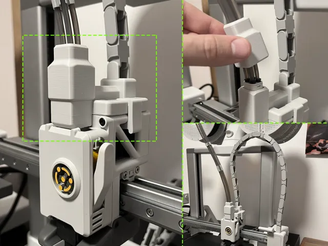 X-Axis Drag Chain (Cable Chain) V2 + AMS HUB SAVER