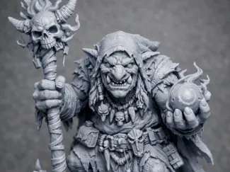 Troll Magier Spielfigur  D&D