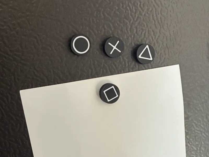 Game Controller Button Style Magnets Playstation