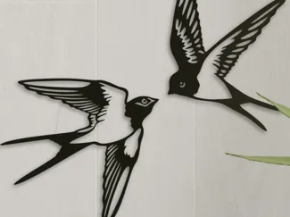 swallow wall art decor