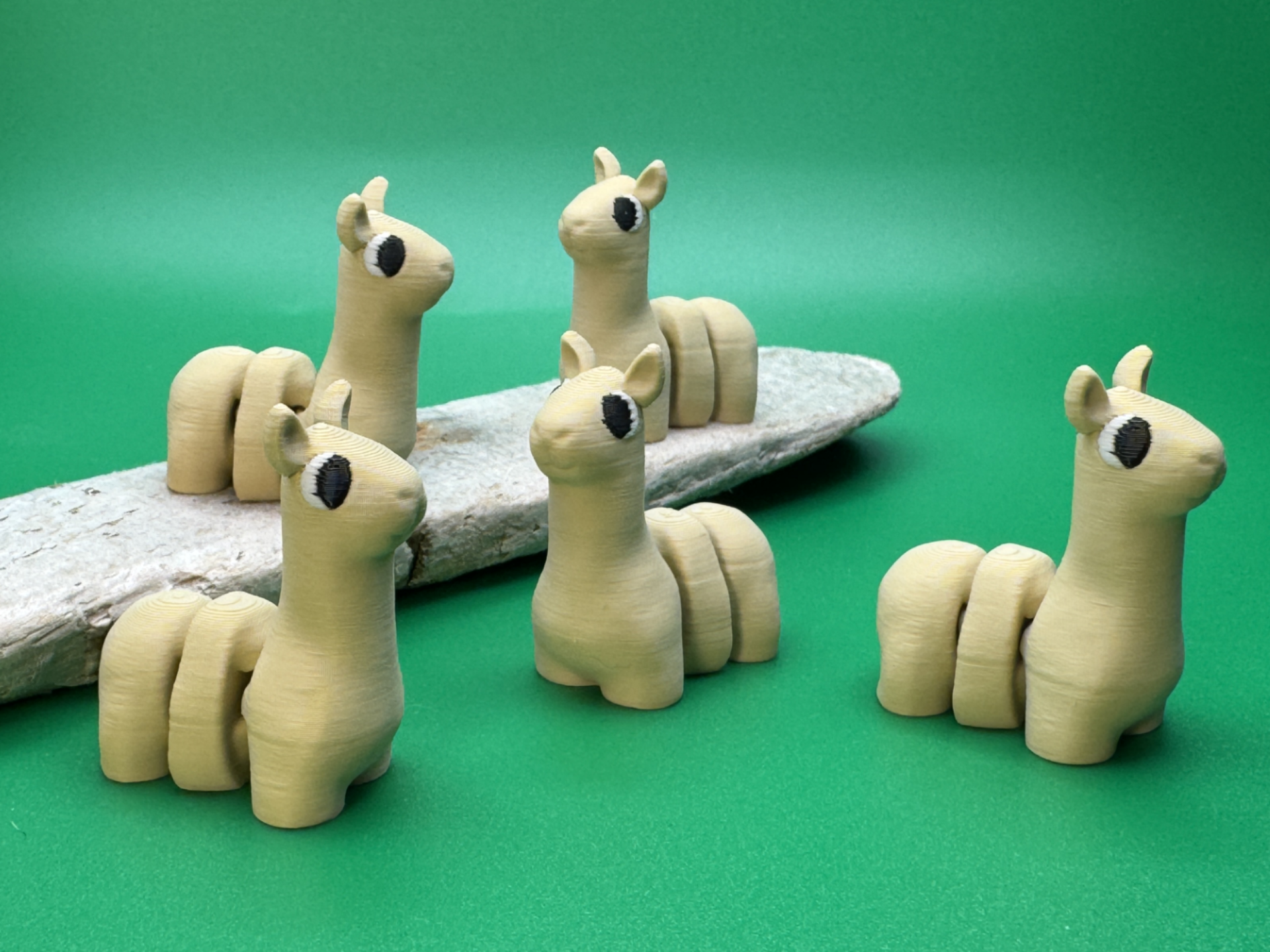 Flexi Alpaca Articulated Print in Place Llama