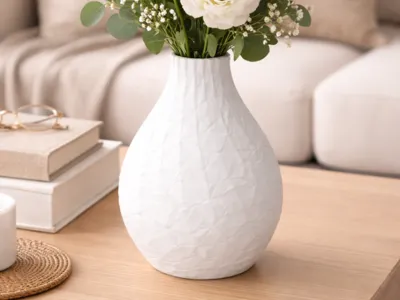 Rocky Spiral Vase – Modern Textured Decor