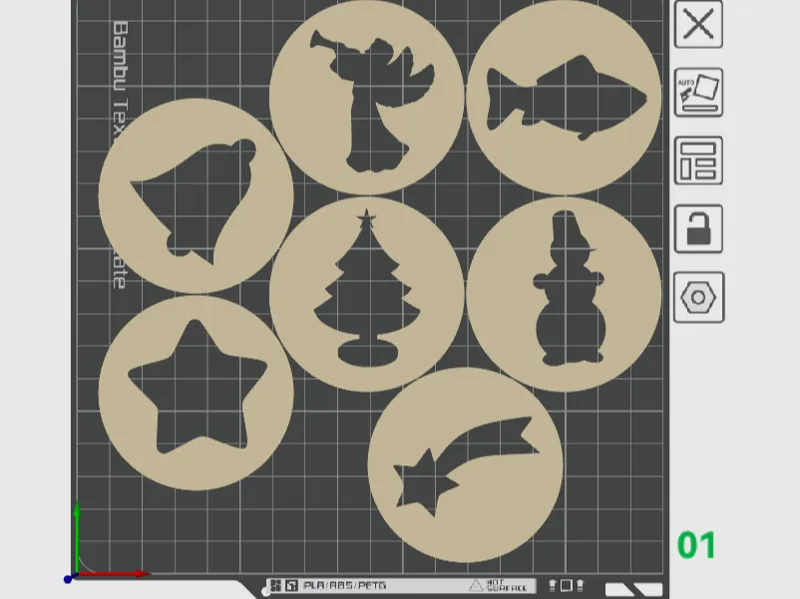 Christmas decoration for cookies