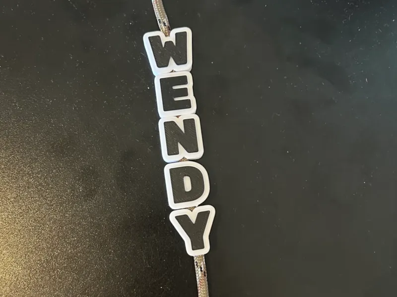 Ultra Bold Letter Beads for Paracord
