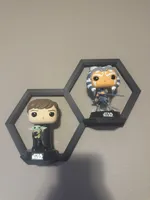 Presentoir mural hexagonal pour Funko Pop (fixation adhesive) — photo 3