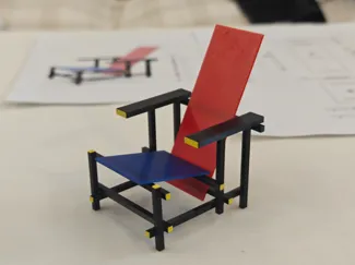 【经典重生 | 1:10红蓝椅3D打印模型——以榫卯重构现代主义灵魂】仅需耗材15g