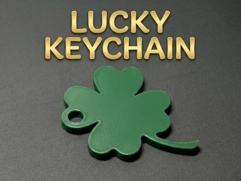 Lucky Four-Leaf Clover Keychain