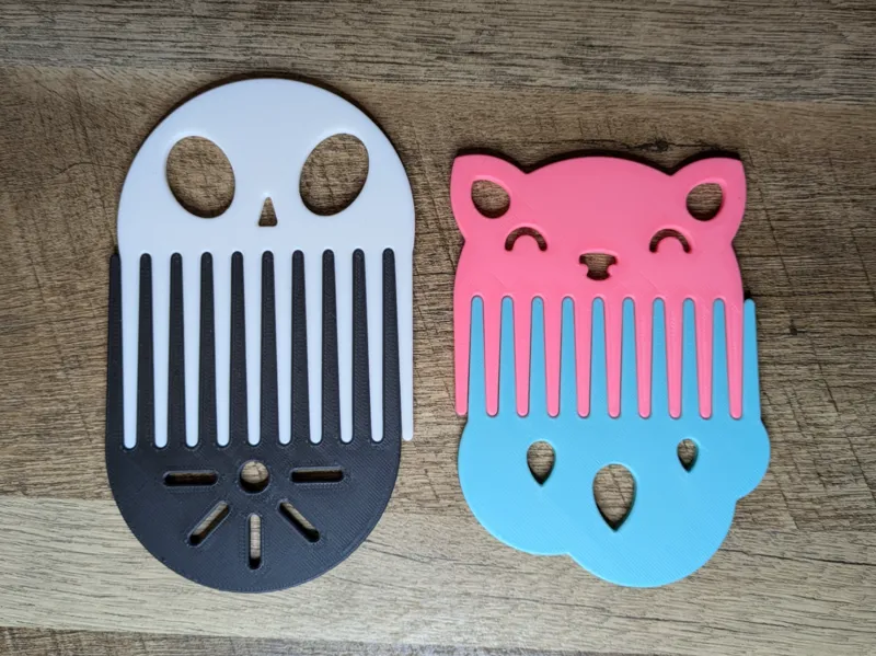 Cute Wide Tooth Comb Set
