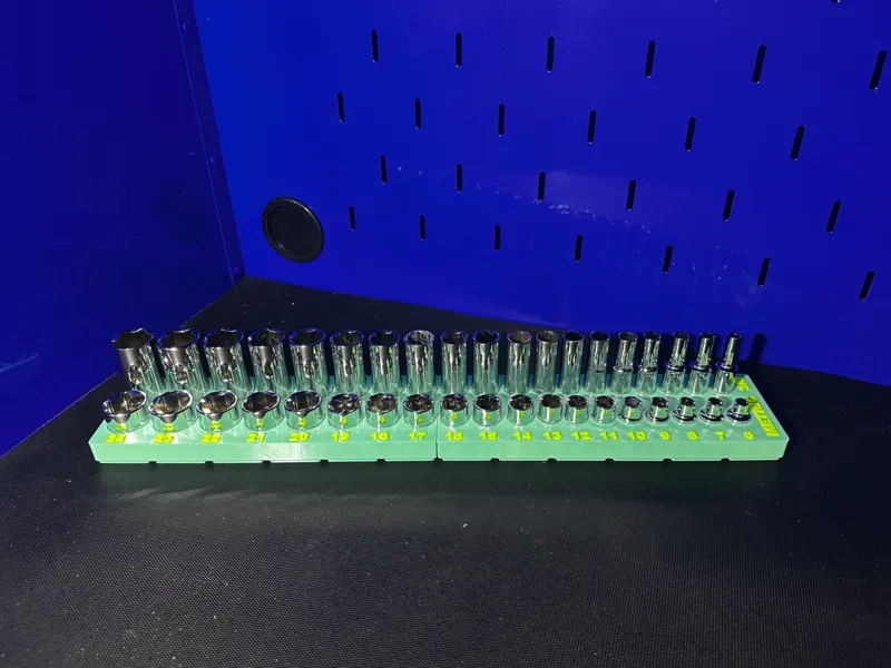 Gridfinity Quinn 3/8" METRIC Master Socket Tray