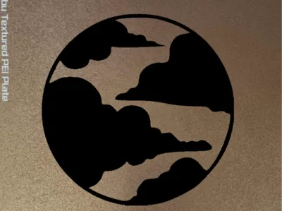 Elements Clouds wall sculpture 2D