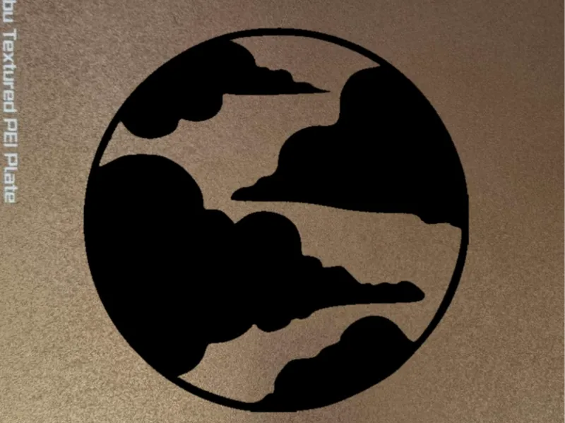 Elements Clouds wall sculpture 2D