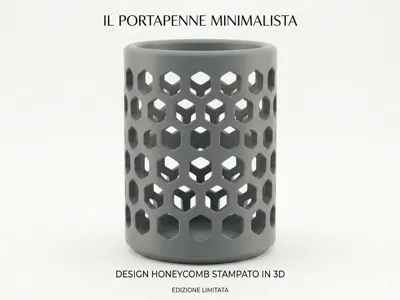 HexaVault – Minimalist Honeycomb Pen Holder
