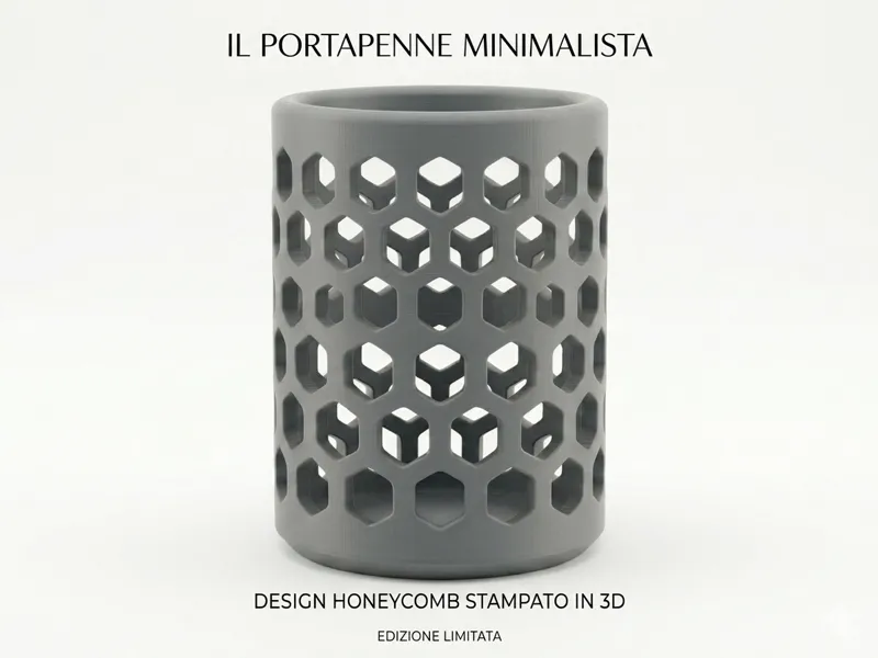 HexaVault – Minimalist Honeycomb Pen Holder