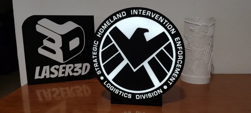 Marvel Agents of Shield Light Box + stand
